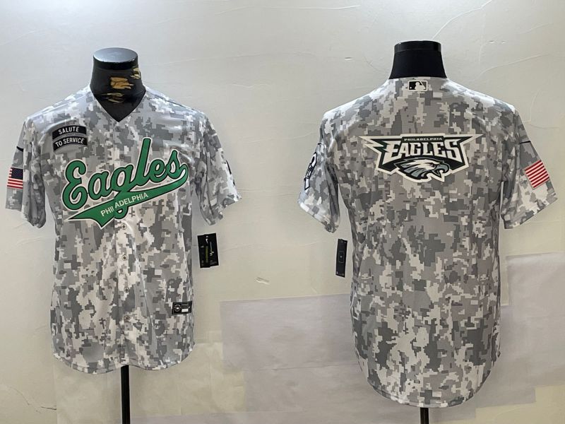 Men Philadelphia Eagles Blank Nike Arctic Camo 2024 Salute to Service Limited NFL Jersey style 4->philadelphia eagles->NFL Jersey